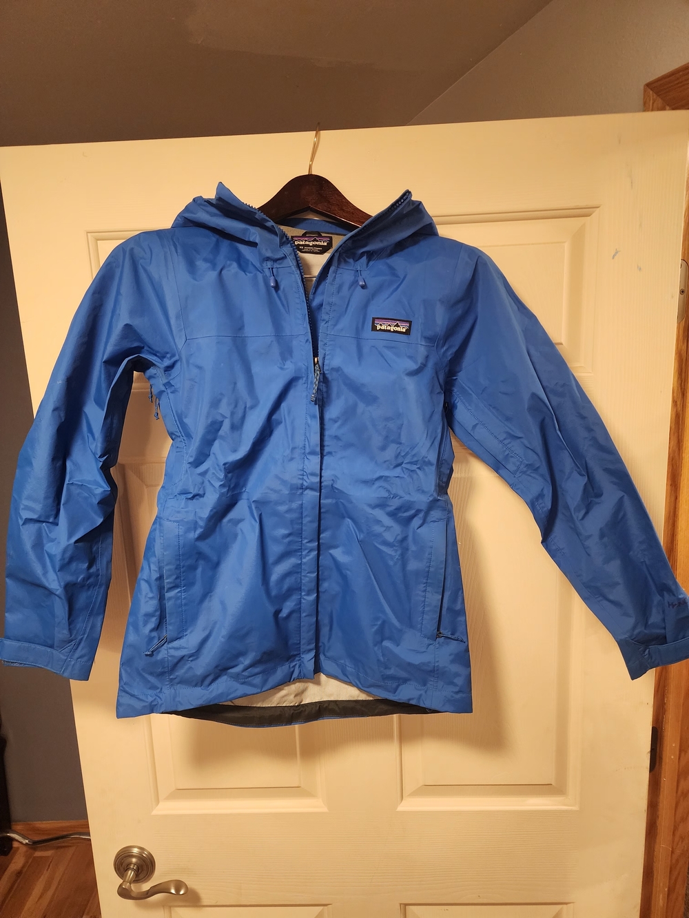 Patagonia Bright Blue Hooded Shell Jacket
